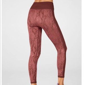 NWT Fabletics high waisted snakeskin 7/8 leggings